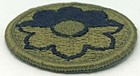 Us Army 9th Infantry Division Vietnam Patch Subdued Embroidered Twill