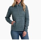 Kuhl Ascendyr 1 4 Zip Pullover Jacket Womens Medium Mineral Blue Fleece Pockets