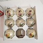 Vintage Wonderful World Of Disney Glass Christmas Ornaments Mickey Donald Pooh