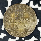 1912 Newfoundland 20 Cents Lot f1403 Silver 