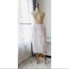 Waist 32 Inch Hip 44 Inch White Skirt With White  Lace Plus Size