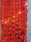 Vintage 1970s 1980s Crazy Red Sequin Stretch Disco Pants  Climax David Howard Xs