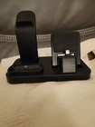 3 In 1 Charging Station Dock For Iphone Apple Watch Airpods Tested Works Black