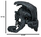 Ebros Whitechapel Manor Gargoyle Candle Holder Wall Sconce Plaque Sculpture 12 h