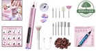 Cordless Nail Drill Electric File With Uv Lamp Portable Manicure Pedicure Kit