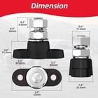 Power Distribution Block Single Stud Bus Bar Insulated Battery Post 12v 3 8 