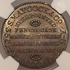 Ht-290 Low 126 R-1 Ngc Ms-63 Bn - S  Maycock   Co  - Pencilcase Manufacturers