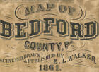 1861 Map Of Bedford County Pa Genealogy