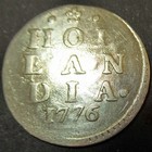 Magic Key Date 1776 Date Of Independence  Colonial New York Silver Lion Dime Hol