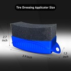 2 Pack Tire Shine Applicator Pads  Reusable Tire Dressing Applicator Sponge  Cur