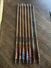 Lot Of 13 Vintage Wood Shaft Atrows  W Various Points Parabow Bear Etc