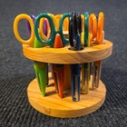 Decorative Edge Craft Scissors Set With Wooden Holder  Multi-pattern 13 Piece