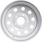 Genuine Dexstar 15x6 5-4 5 Modular Steel Trailer Wheel White w Pinstripes New