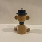 Vintage Rare Htf Wooden Boy With Hat Spring Bouncy Toy Baby Einstein  