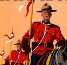 Canada Royal Canadian Mounted Police Poster Print Vintage Style Travel Art 