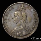 Great Britain  Victoria  Double Florin 1890  Xf