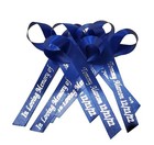 25 Personalized Ribbon Bows Favor Baby Shower Bridal Wedding Baptism Birthday