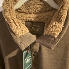 G h  Bass   Co  Men s Brown Pullover Fleece Sweater Sherpa Collar Xl Big   Tall