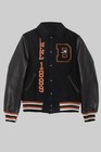 Men s The Brooklyn Circus Men s Cowboy Leather Black Varsity Bomber Jacket Gift