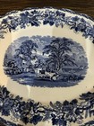 Vintage Or Antique Booths British Scenery Blue And White Transferware Platter