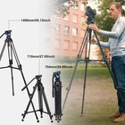 Sirui Sh05 Video Tripod With 360  fluid Head 55 1   tripod max Load 13 2lbs