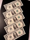 2021  1 Federal Reserve Banknotes Lot Us One Dollar Bills Collect Currency Notes