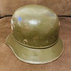 Rare Original Wwii Wwi German Helmet M16-18 Bulgarian Legion Pvhz Good Condition