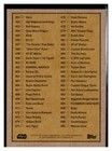 Star Wars Topps Living Set Checklist Card  401-500