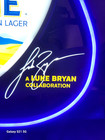 Two Lane Lager Beer Led Lighted Guitar Sign Lamp Bar Mancave Luke Bryan New Rare