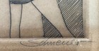 Limited Hand Signed Engraved Etching Jewish David Schneuer Israel Judaica Hebrew