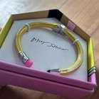 New  Betsey Johnson Back To School Pencil Bangle Yellow Edition