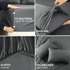 Bed Sheets Full Size 4 Piece Set Microfiber Deep Pocket Hotel Luxury 1800 Series
