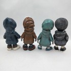 4pcs Skeleton Figurines Skull Figurine Statue Decor Miniature Skeleton Resin