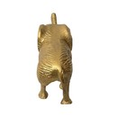Vintage Elephant Figurine Home Decor  Gold Textured Animal Statue Trunk Up