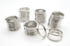 50pcs Keychain Split Key Ring 3 4  20mm Heavy Duty Key Ring Silver Clasp Finding
