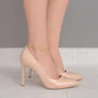 14k Solid Yellow Gold Adjustable Flower Anklet Bracelet