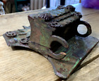 Small Early Antique Primitive Folk Tramp Art Wall Box Apple Green Red Paint
