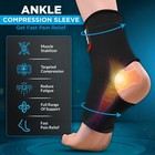 Wyox Sports Ankle Brace Support Compression Sleeve Foot Wrap Fasciitis