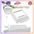 8 Pcs 4x4 Vinyl Post Skirt Base Cover White Column Wraps For Deck Porch Railing