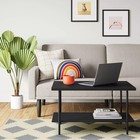 Wood And Metal Dorm Coffee Table Black - Room Essentials