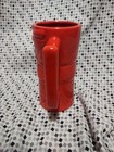 Ceramic Tiki Mug Vintage 7 5  Tall Orange Excellent Condition