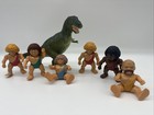 Vintage Playskool Definitely Dinosaurs Cavemen Lot Of 6   Safari Ltd T-rex 1988