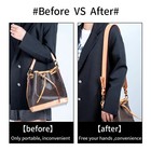 Vachetta Leather Crossbody Wide Straps For Lv Noe Neverfull Handbag Replacement