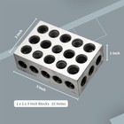 Juego De Bloques Paralelos De 1 X 2 X 3 Pulgadas Con 23 Orificios Y Precisi  n De