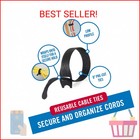Velcro Brand One-wrap Cable Ties  100pk  8 X 1 2  Black Cord Organization Straps