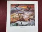 Sting Soul Cages Promo Lp Flat Lithograph Steven Campbell 2-sided Art The Police