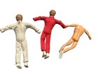 Parts Vtg 1972 Ideal Evel Knievel 3 Pc Figure Lot   2 Outfits Original Authentic