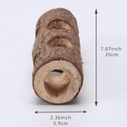 Natural Wood Tunnel Hamster Tunnel For Hamster Reptile Small Animals Cage Hollow