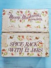 Merry Mushroom Spice Shaker Set Of 12 With Labels Rack And Box By Sears Roebuck