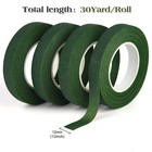 4 Rolls 1 2 Wide Dark Green Floral Tapes For Bouquet Stem Wrapping And Floral